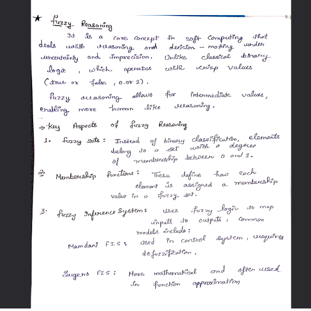 Soft Computing, Fuzzy Rules & Reasoning, and Fuzzy Decision Making