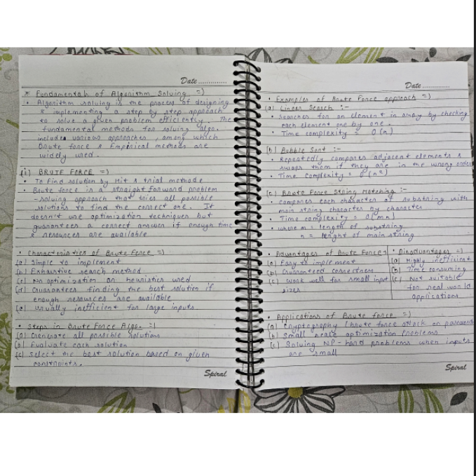 Handwritten Notes PDF – Design and Analysis of Algorithms (ADA) | Free Download
